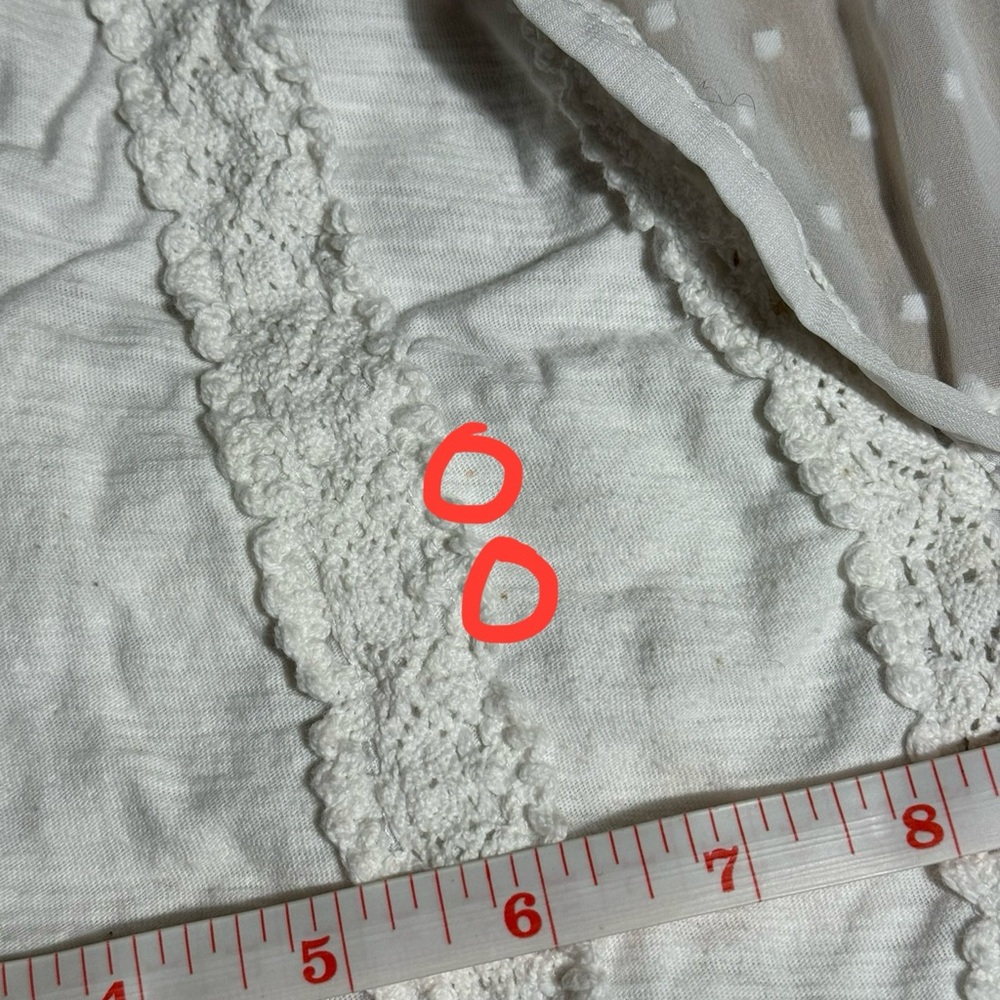 For Cynthia White Lace Embellishment Sleeveless Tank Top - Picture 4 of 7